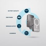 10000mAh MagSafe Power Glass Surface Power Bank - Image 3